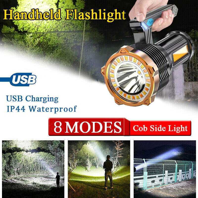 Super Bright 990000LM Torch LED Flashlight USB Rechargeable Handheld Work Light