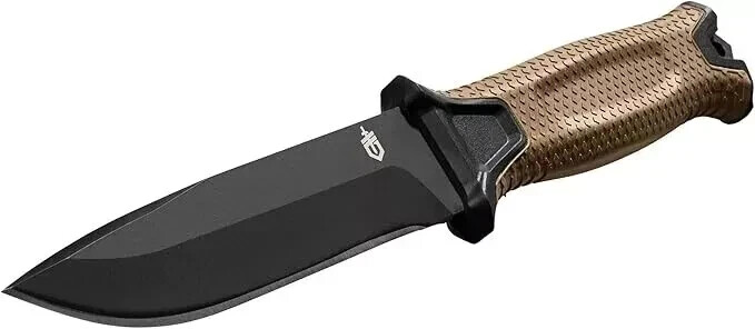 Gerber StrongArm Fixed Blade Knife Plain Edge - Coyote Brown