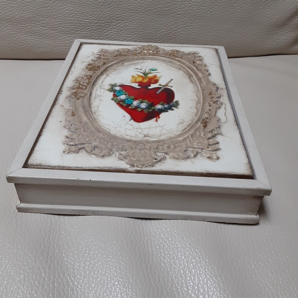 Sid Dickens White Wood Frame Tile (IFW26) "Devotion" Retired