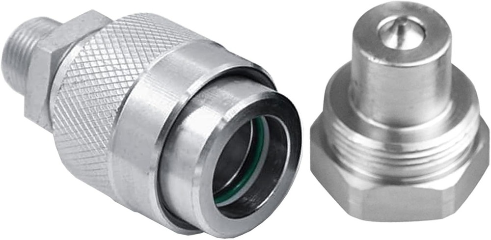 3/8" Hydraulic Quick Coupler Set Replace Enerpac C-604 Connect/Disconnect 2 Dust