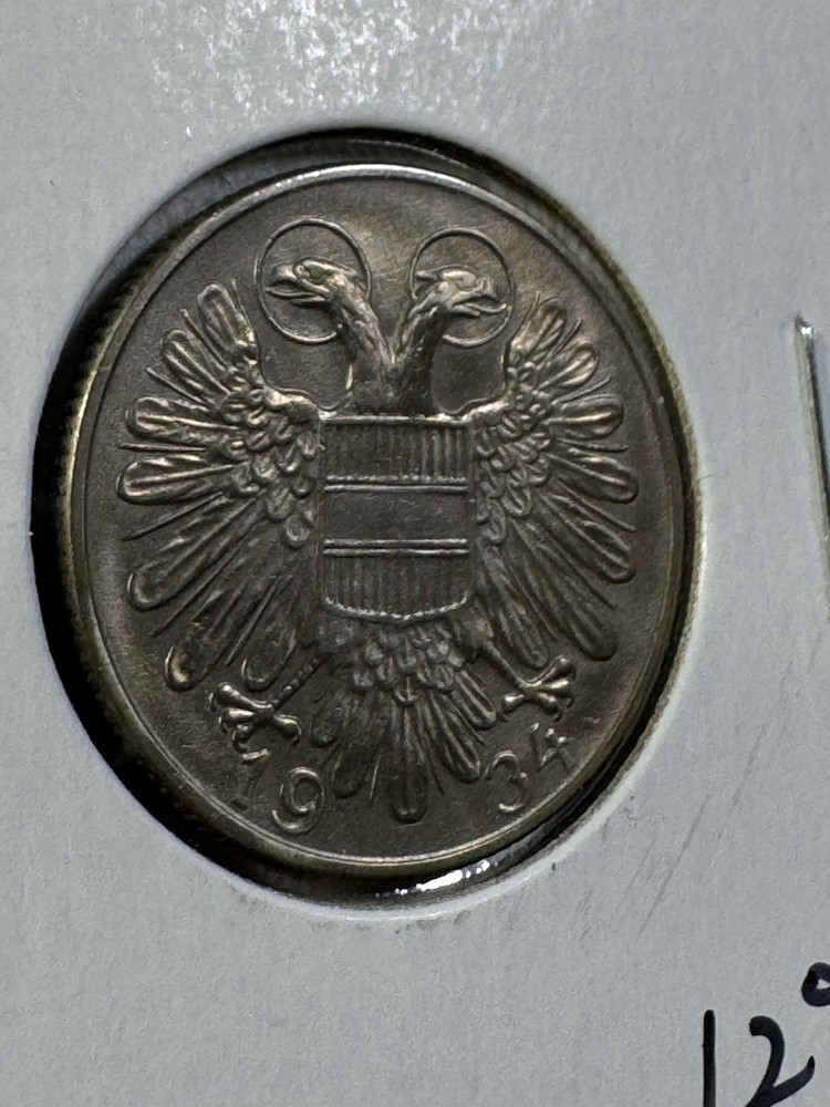 1934 Austria 1 Schilling Coin