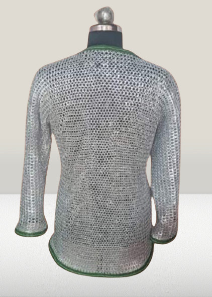10MM Chainmail Shirt Aluminum, 10MM Flat Rings Riveted With Solid Rings