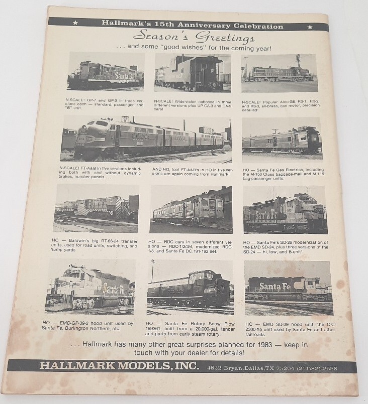 Vintage Mainline Modeler Magazine December 1982