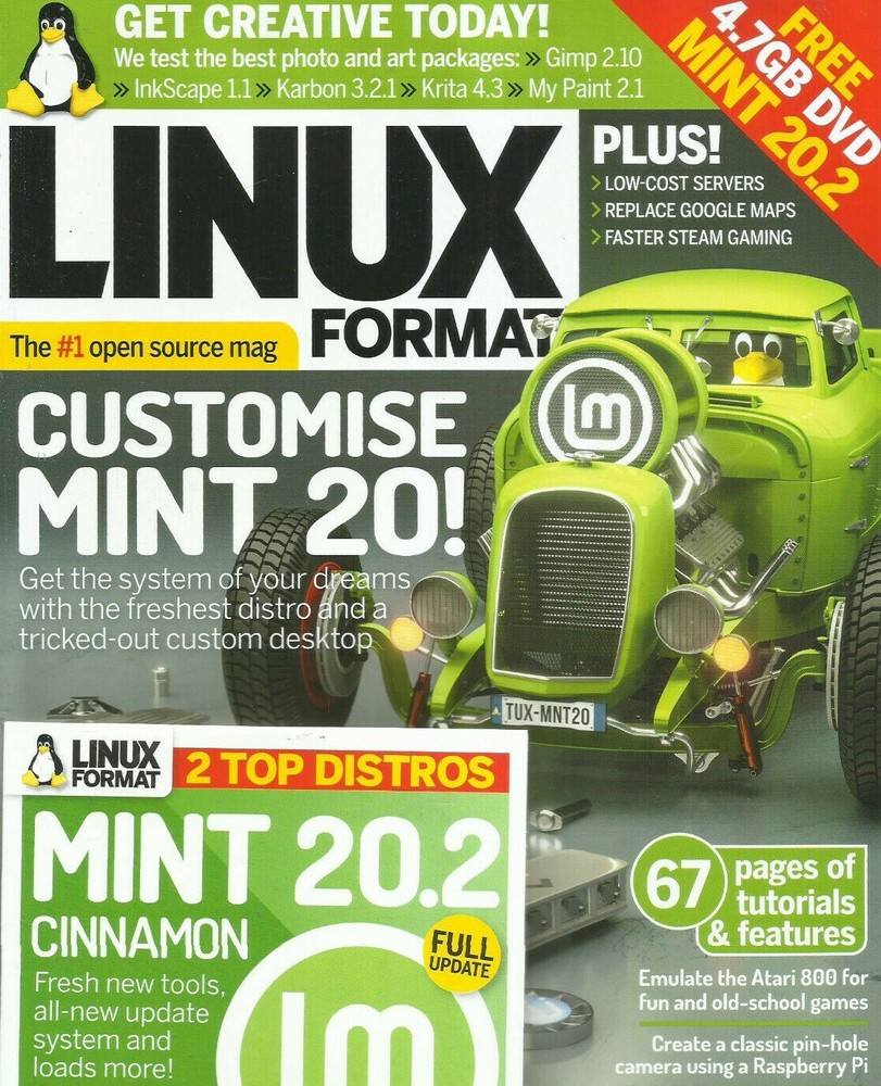 LINUX FORMAT MAGAZINE | OCT 2021 | CUSTOMISE MINT 20! DVD INCLUDED