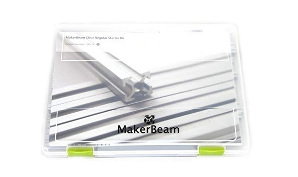 Regular Starter Kit Clear Anodized Including Beams (10x10mm in Diameter), Bra...