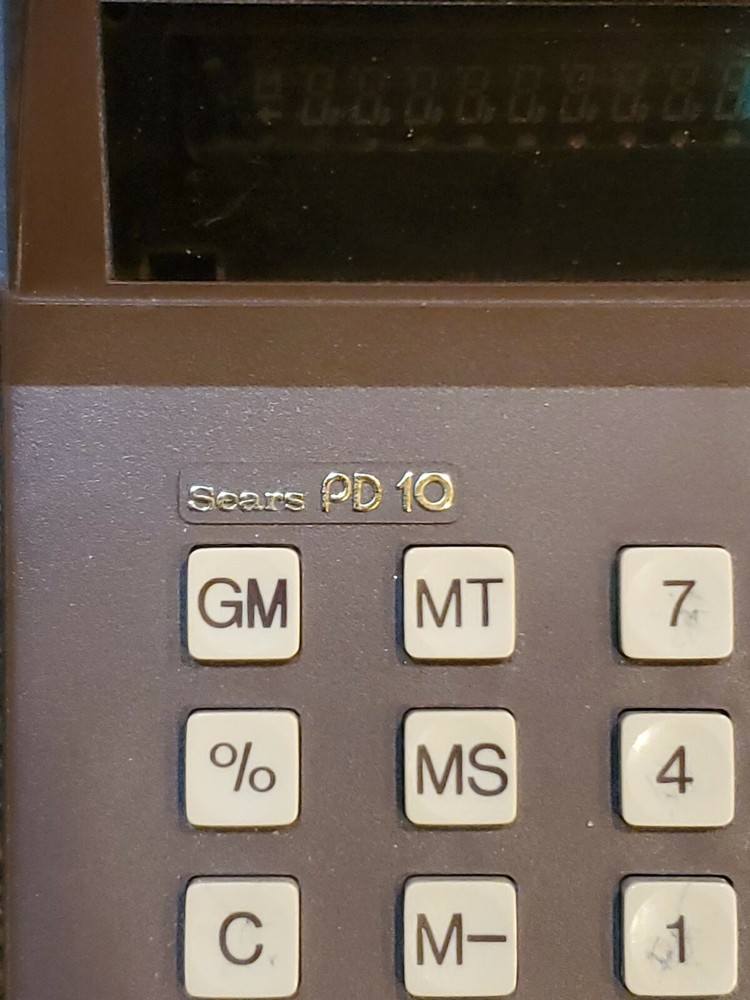 Vintage Sears PD 10 Adding Machine/Calculator Good Condition!
