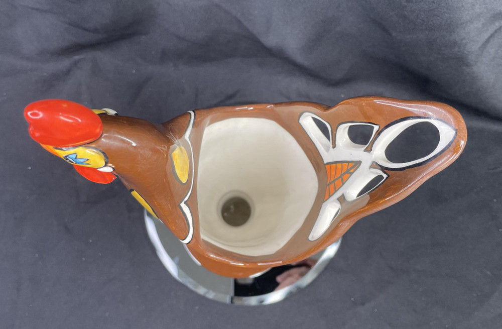 Ceramic Rooster Vase Planter 13”