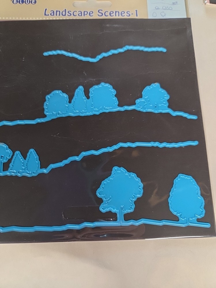 Shape Dies Blue Landscape Scenes 1