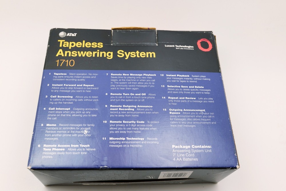 Code-A-Phone 1630 Digital Answering Machine Voice Time/Day w/ Adapter