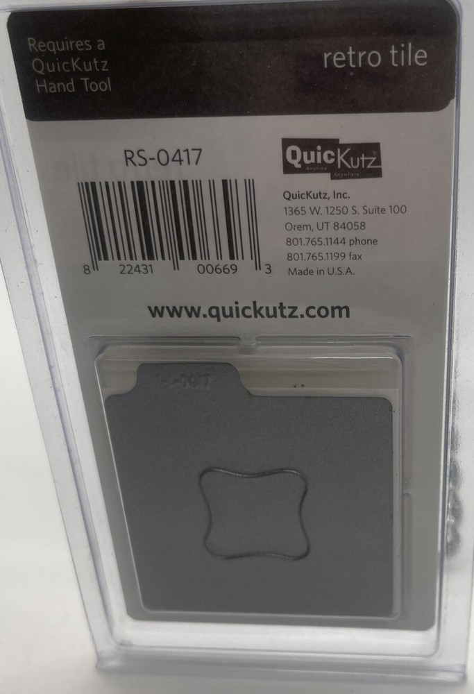 QuicKutz Retro Tile RS-0417 Die Quick Cuts Scrapbooking