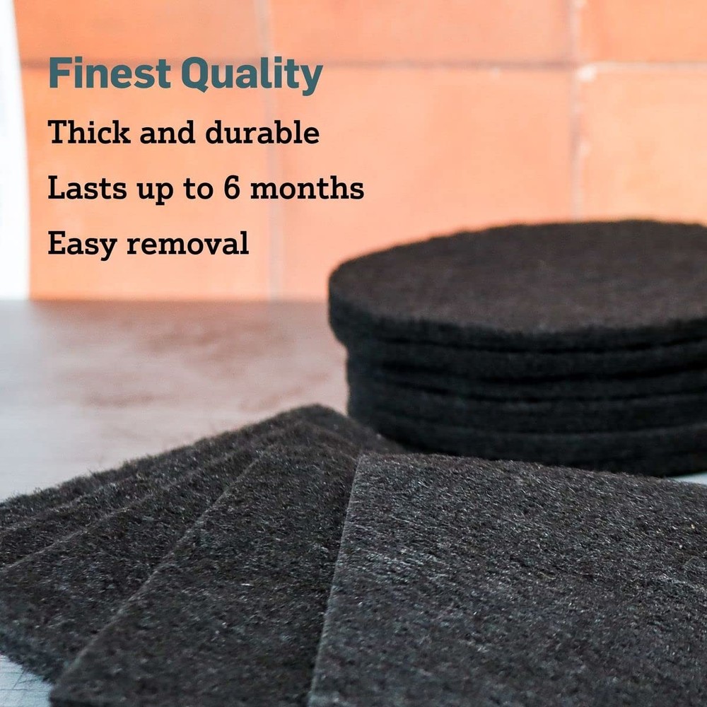 Epica 12 Pack Charcoal Filter Replacement for Countertop Compost Bin | Black