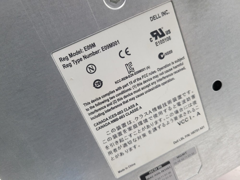 Dell EqualLogic E09M001 Control Module 12 Controller