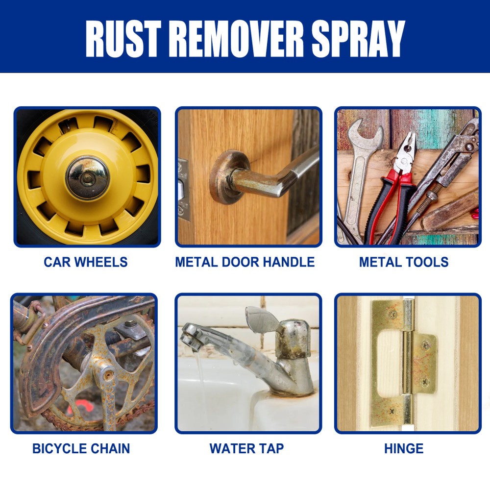 Instant Rust Removal Spray Car Wheel Refurbishment Rust Removal
