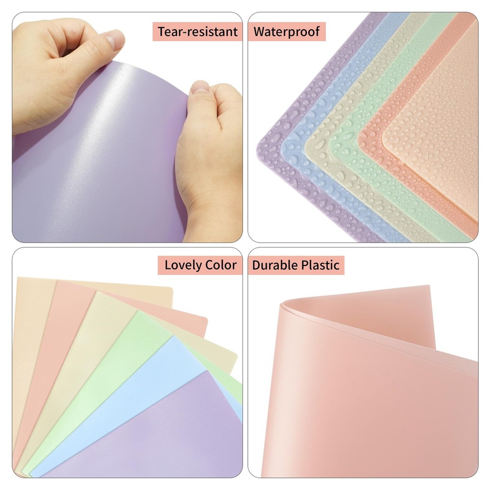 Folders with Pockets, 2 Pocket Plastic Folder with Pockets for School Colored...