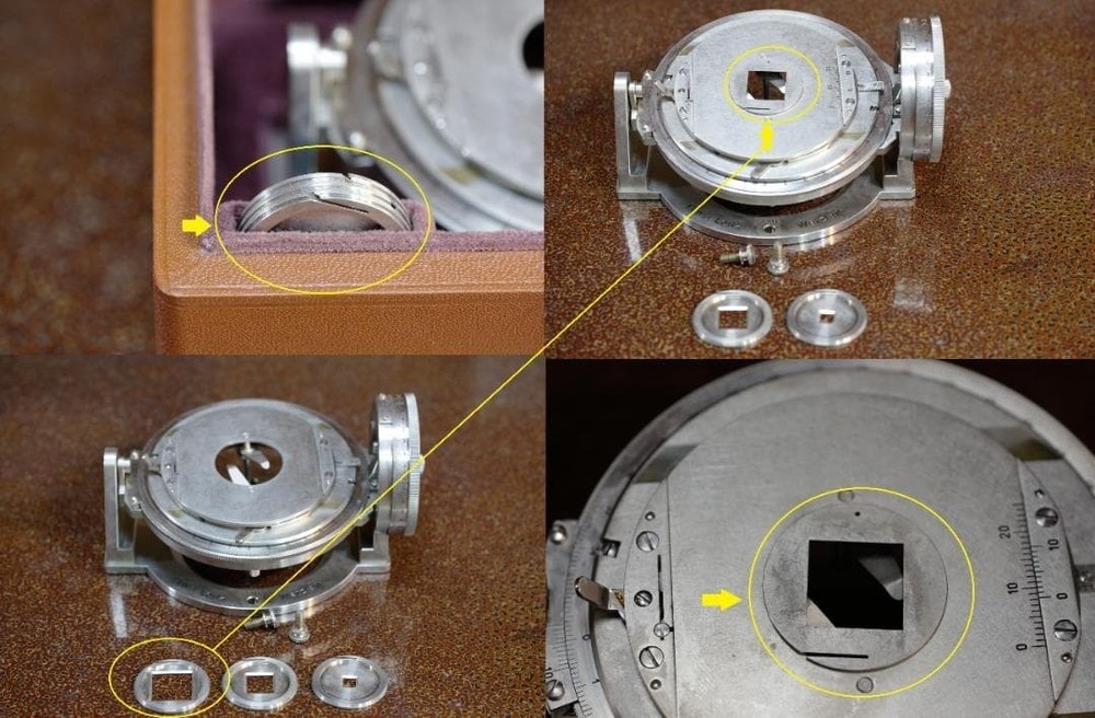 microscope antique Microscope Accessory No. 16 "Leitz Universal Stage UT2" USED