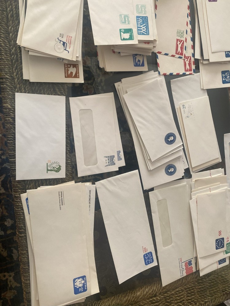 ENVELOPES,POSTCARDS,AEROGRAMMES ALL MINT POSTAGE OVER $420 FACE TAKE A LOOK (B