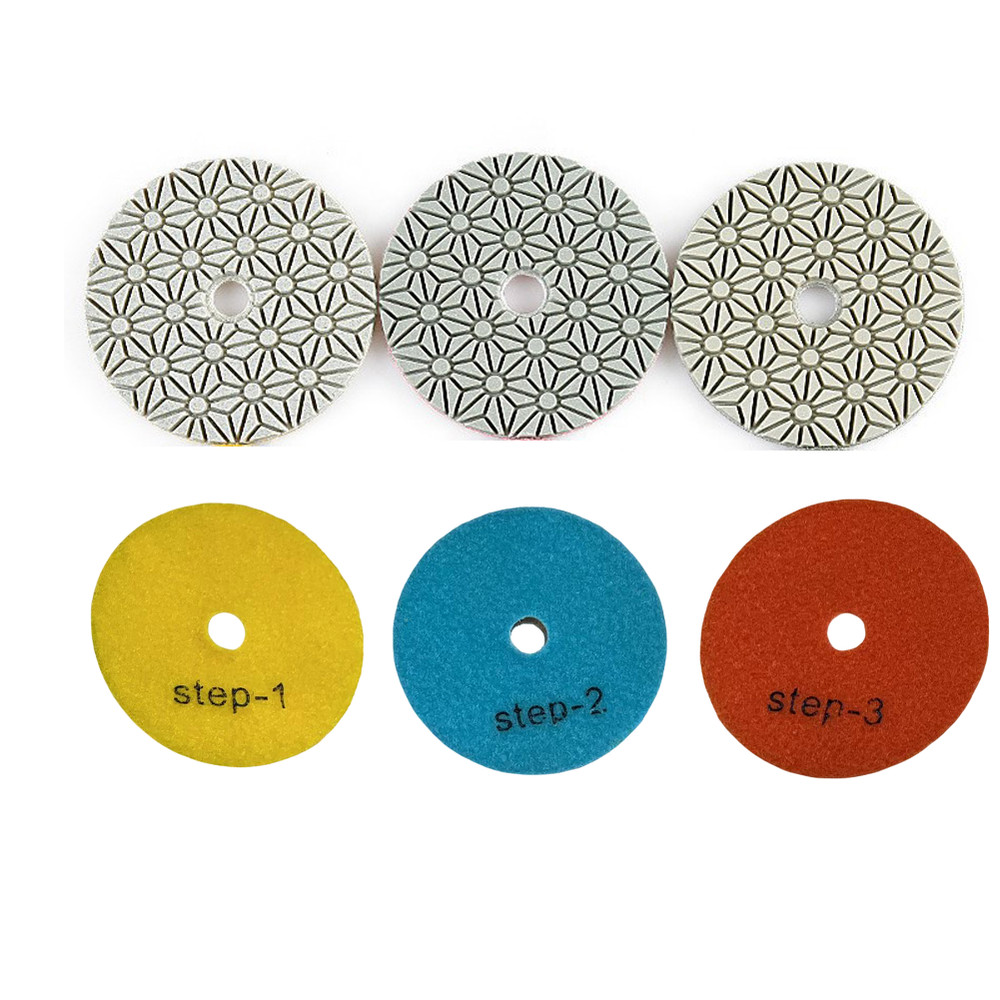Powert Tools Wet Dry 4 Inch Tools 1#/2#/3# Abrasives Tools Cement Floor
