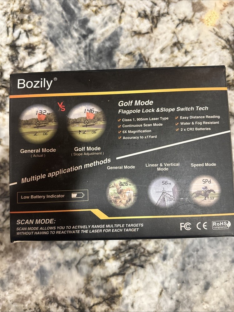 Bozily Laser Rangefinder 6x Magnification