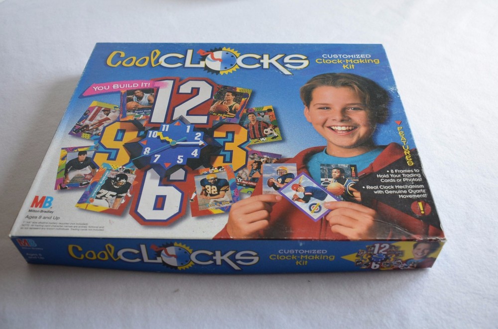 Cool Clocks Kids Clock Making Kit Customized New Milton Bradley