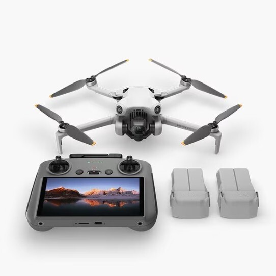 DJI Mini 4 Pro Fly More Combo Plus with RC 2 Controller 4K Camera Drone 3 Batt