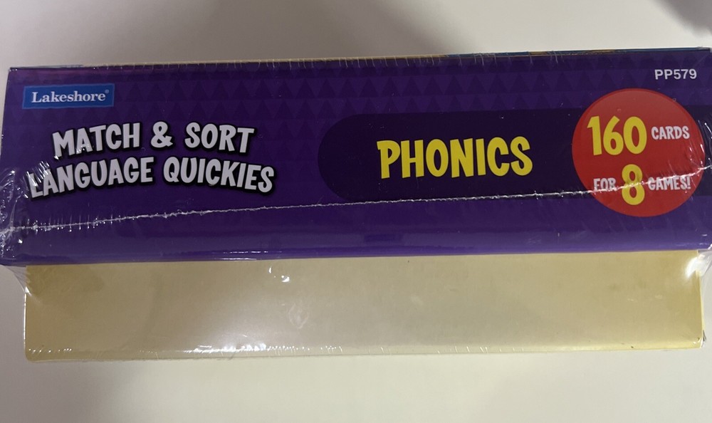 Lakeshore Phonics Match & Sort Language Quickies Grades 2-3 #PP579 NEW