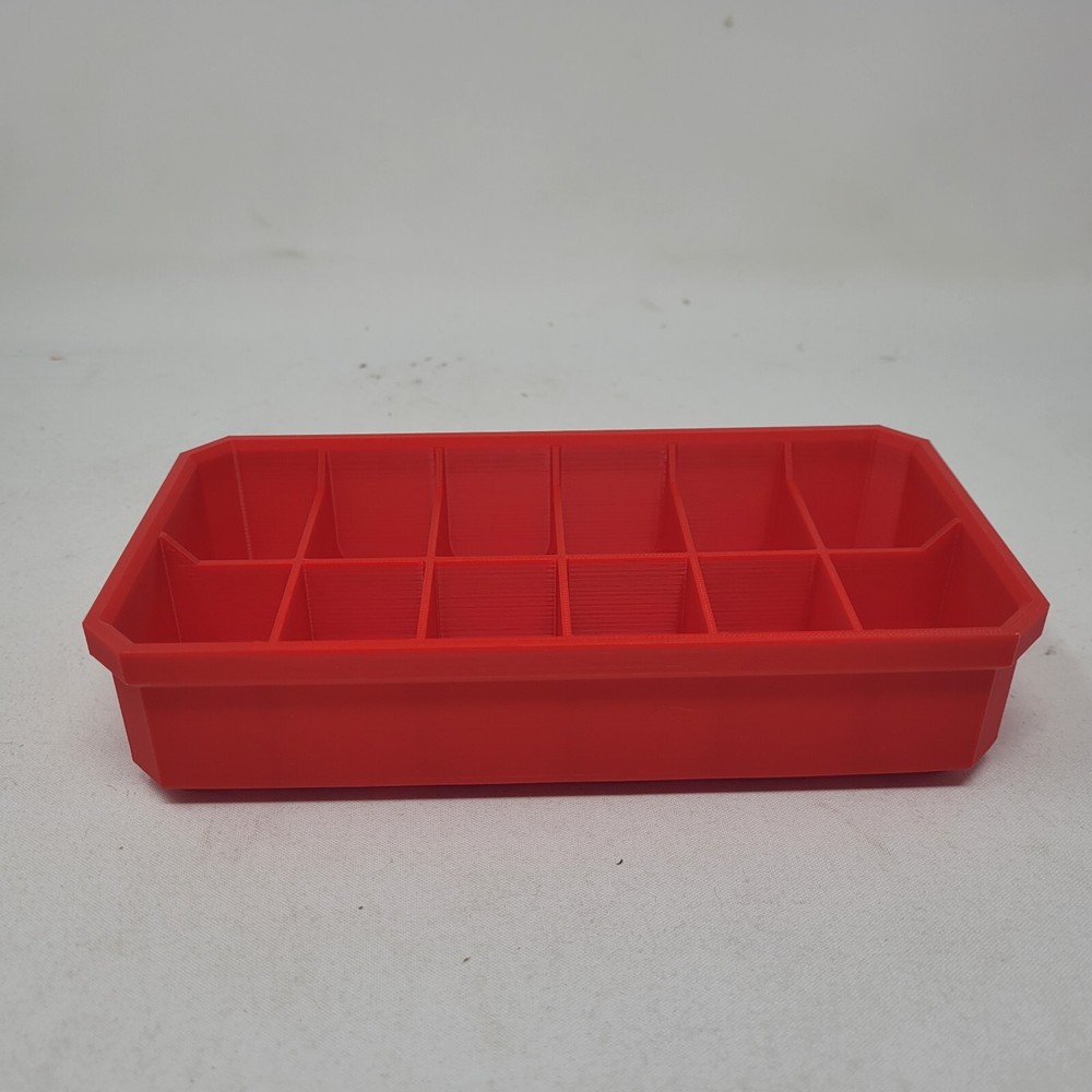 Fit Milwaukee Packout Low Profile Storage Tray with 12 Sections Red 1 Organizer