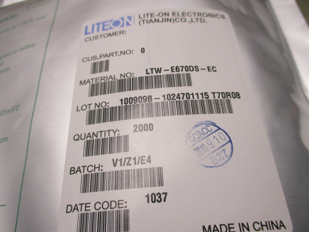 2000x liteon ltw-e670ds-ec high power white surface mount leds [2*E-7.75]