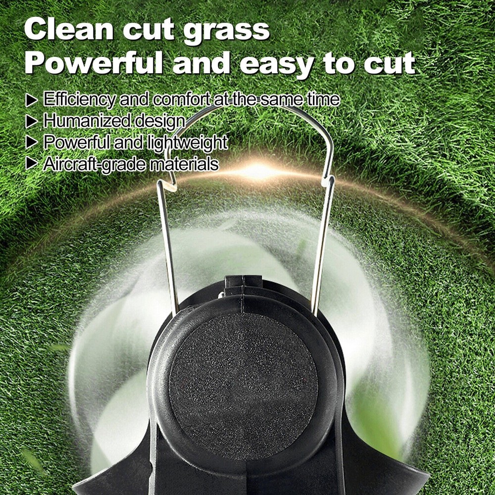Electric Cordless Grass String Trimmer Lawn Edger Weed Wacker Cutter + 2 Battery