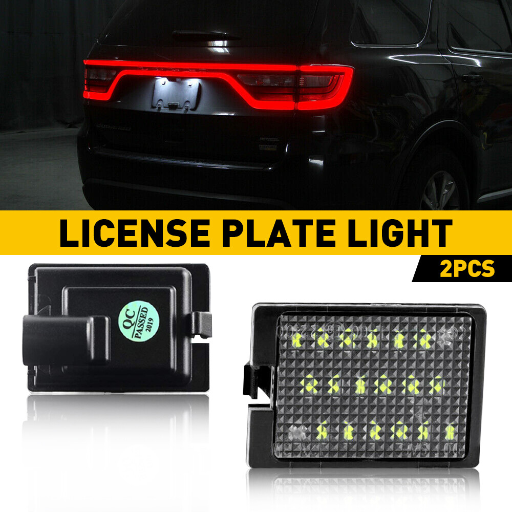 "SUPER BRIGHT"White LED License Plate Light Lamp SET For 2014-2021 Dodge Durango
