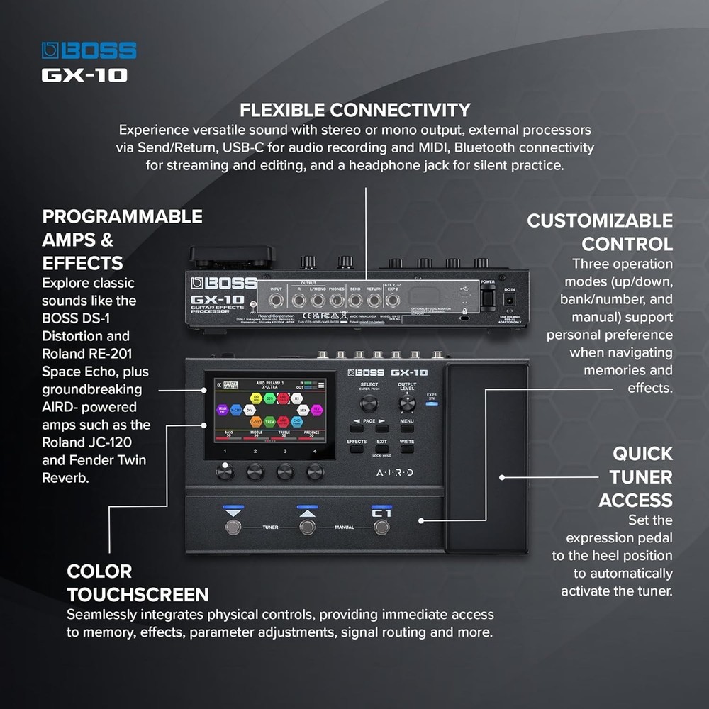 BOSS GX-10 Multi Effects Processor Guitar Pedal