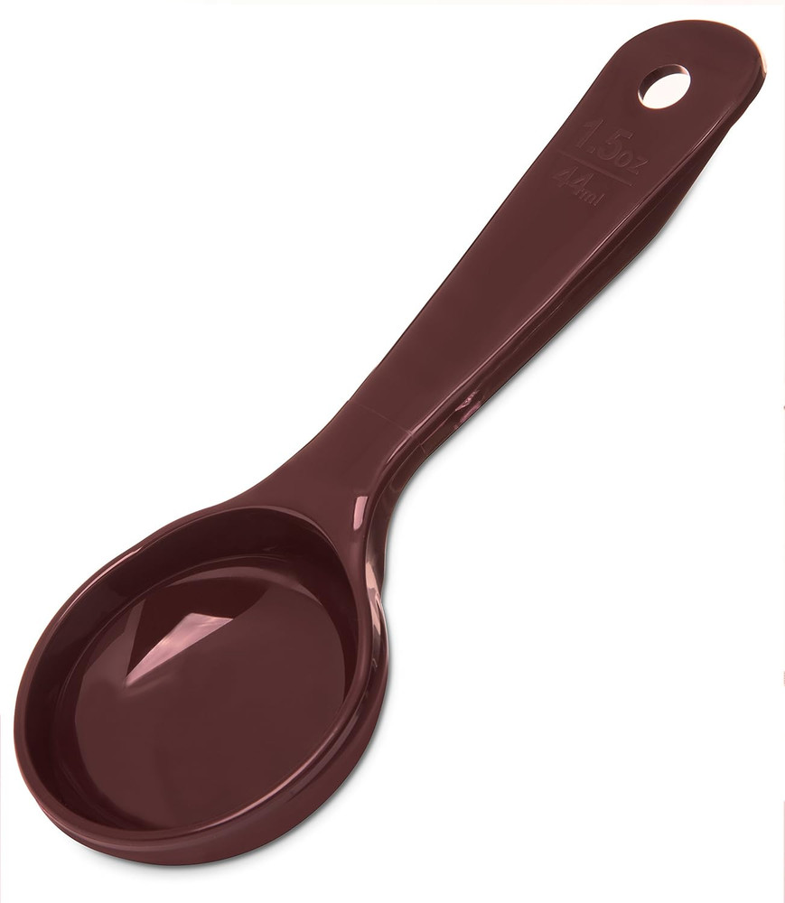 Measure Miser Solid Measuring Spoon with Short Handle, 1.5 Ounces, Brown