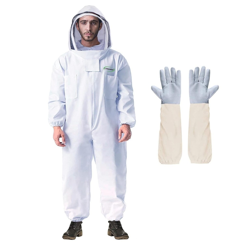 Multi-Size Beekeeping Suit with Ventilated Design and Comfortable Fit - Adults