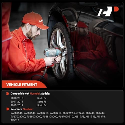 4PCS ABS Wheel Speed Sensor for Hyundai Models - Compatible with Front & Rear