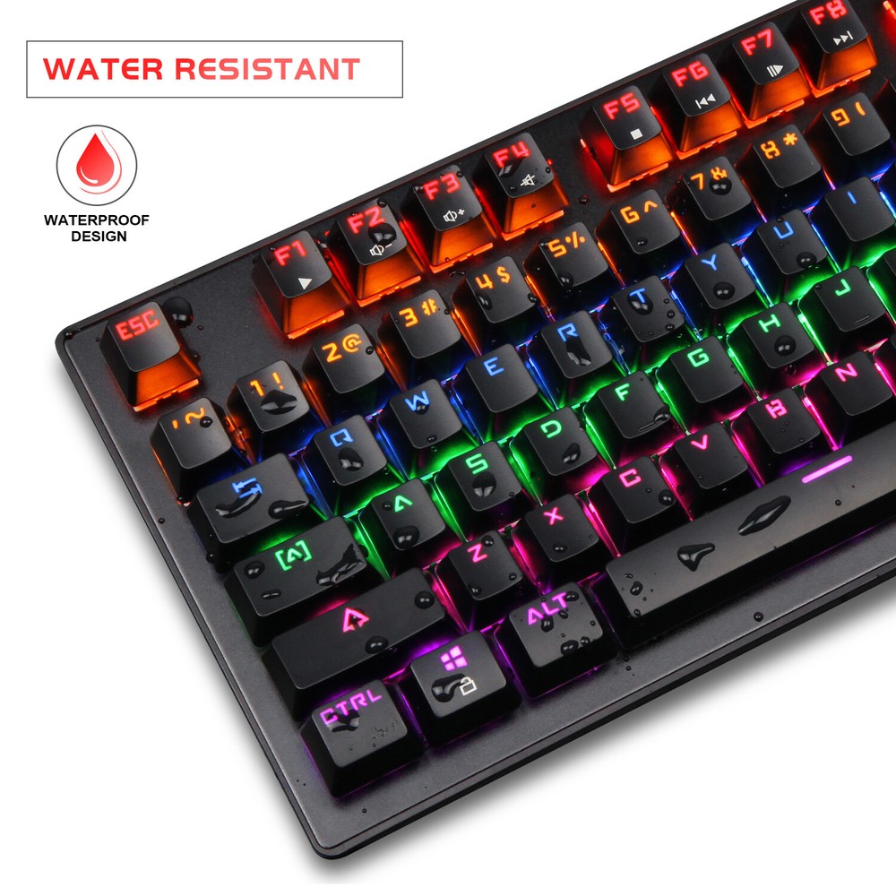 Mechanical Gaming Keyboard Computer Desktop and Mouse RGB Led Light Backlit