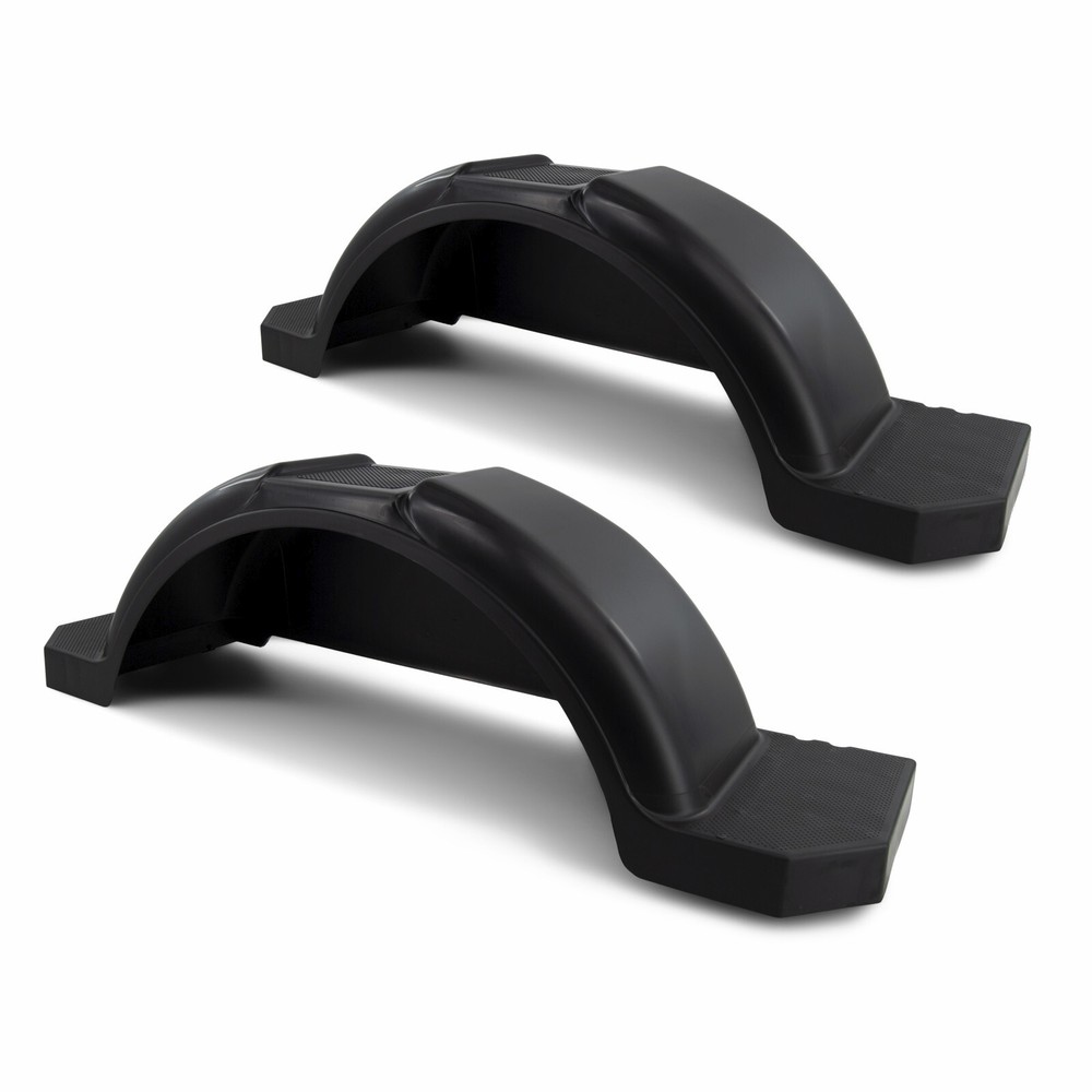 (2) Plastic Trailer Fenders for Boat Trailer Single Axle 11 3/8 x 45 x 14 in