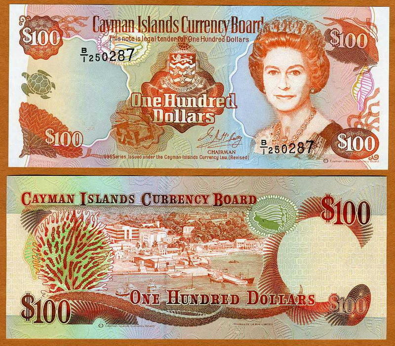 Cayman Islands, $100, 1996, QEII, P-20, UNC