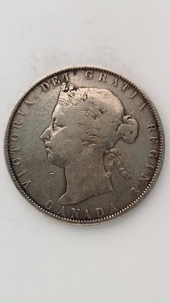 1871-H Canada 50 Cent Piece, .925 Silver