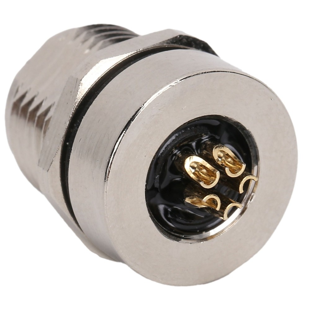 M8FS5 Panel Mounted Socket M8 IP67 Connector 5pin Plug Adapter Connector❀