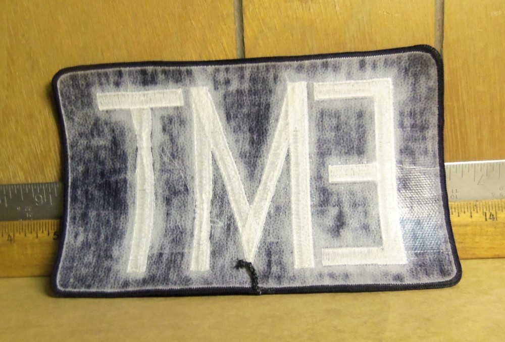 E M T Embroidered Back Patch