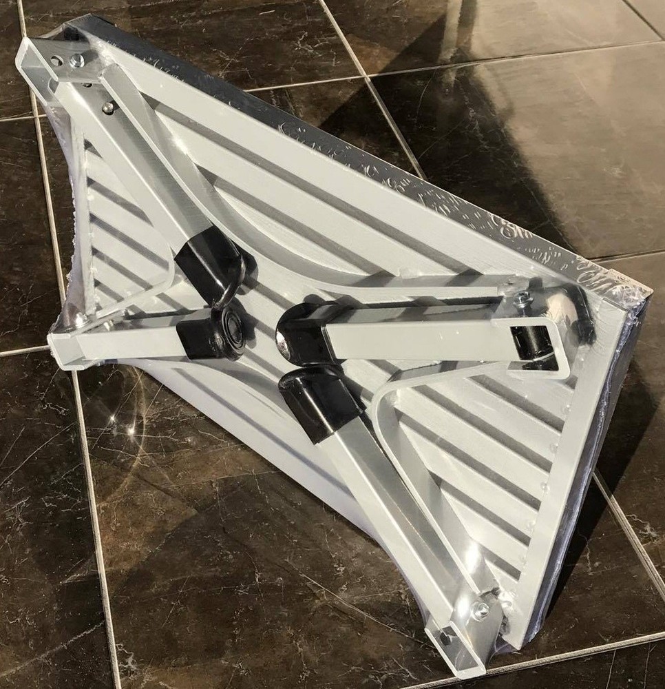 Caravan RV Lightweight Compact Folding Platform Step 22cm Height 200kg Capacity