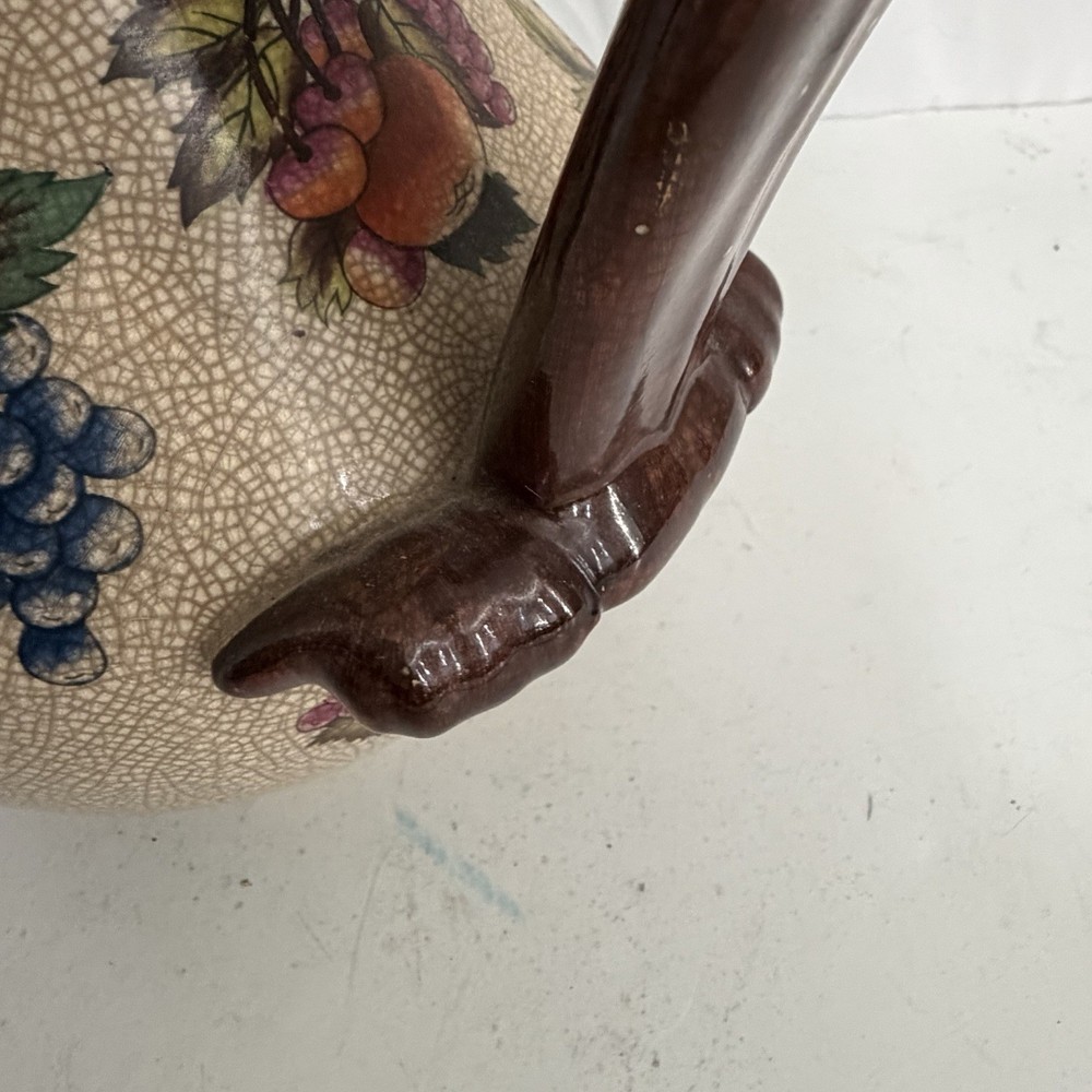 VINTAGE POTTERY PITCHER Fruit