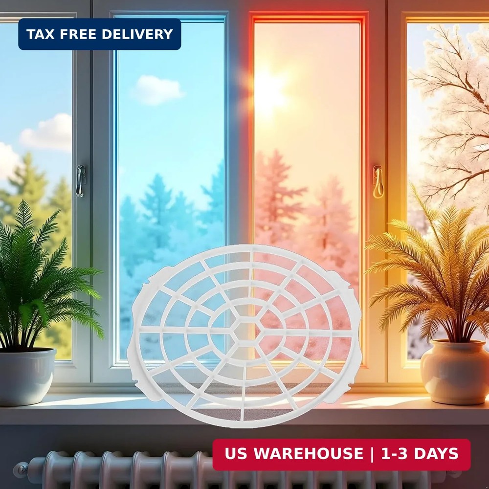 White Window Adaptor Filter Screen Window Exhaust Hose Interface for Portable Ai