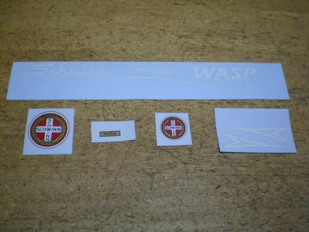 Schwinn Heavy Duty Wasp Bicycle Decal Set