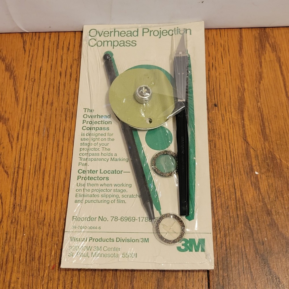 Vintage 3M overhead projection compass