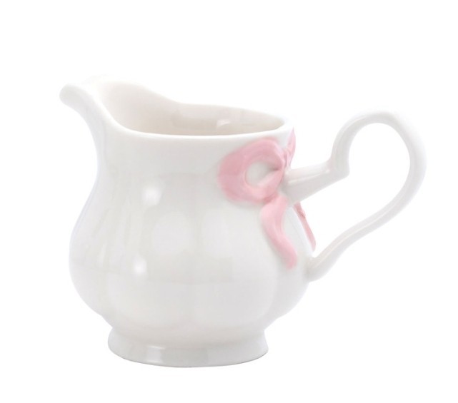 Crofton Pink Bow Creamer Pitcher