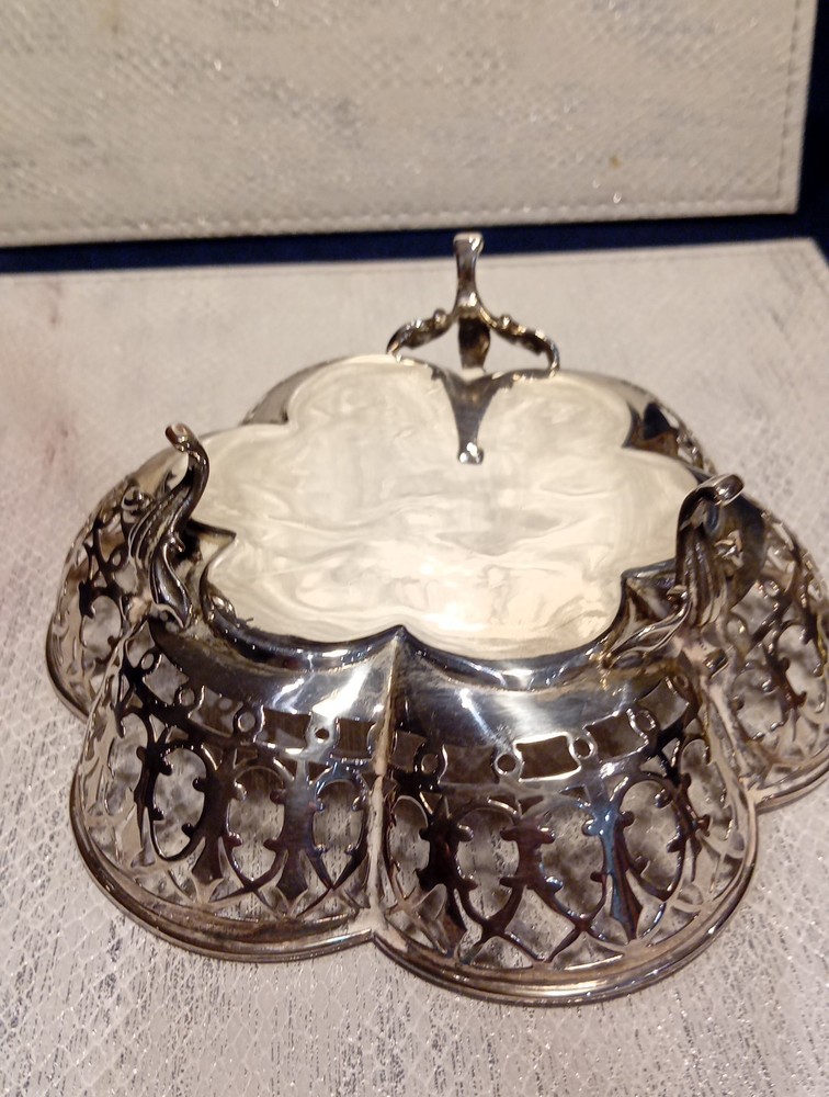 Solid Silver Victorian Basket.