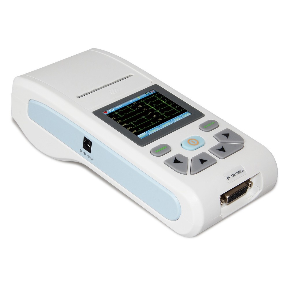 Touch Screen ECG90A Single Channel 12 Leads USB Software Printer EKG ECG Machine
