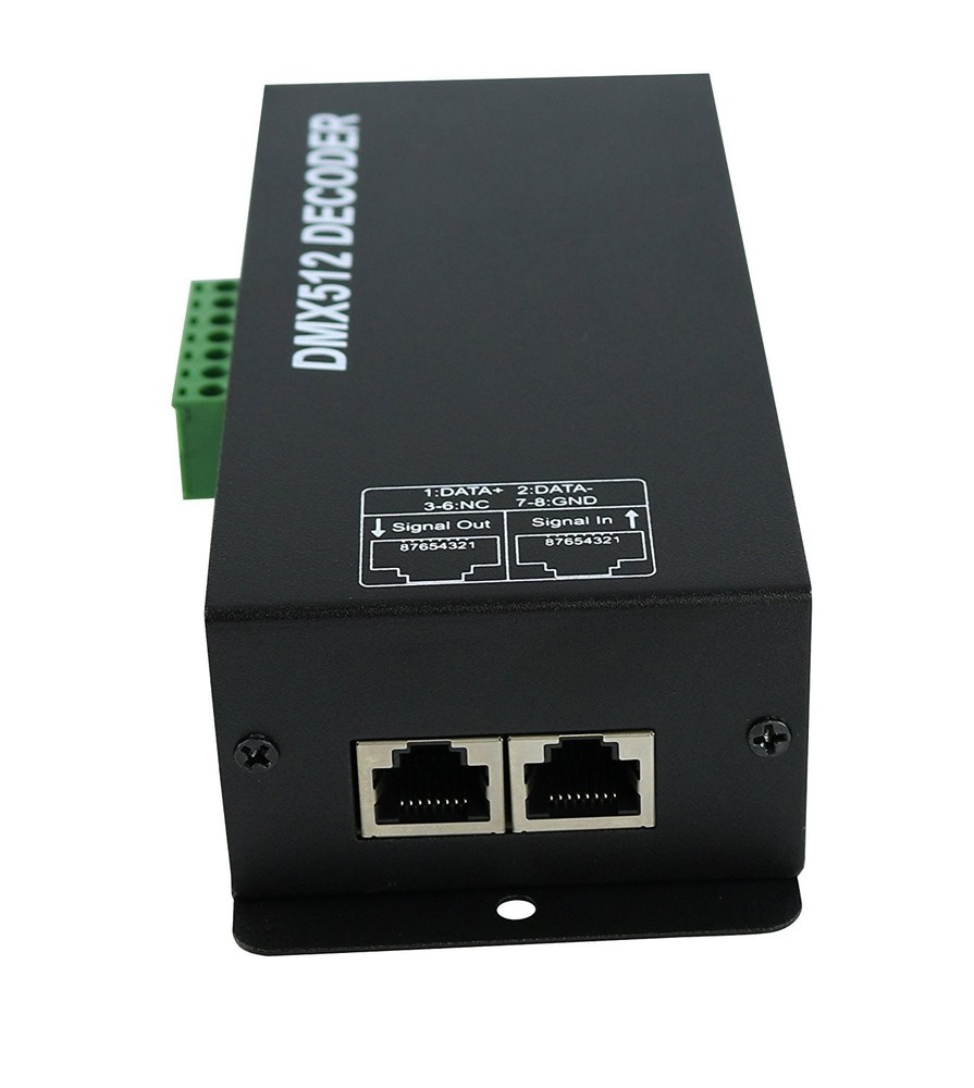 LED DMX 4CH Digital Decoder Dimming Driver DMX512 RGBW DC12-24V 4A/CH