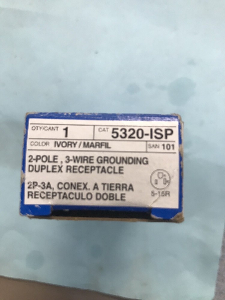 Leviton-5320 ivory/2 pole receptacle