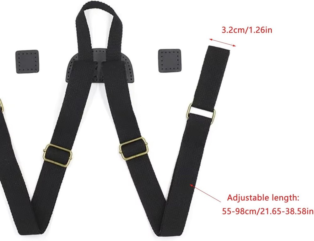 Backpack Straps Replacement Adjustable Canvas Shoulder Strap Sewing Mount Bel...